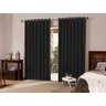 Cortina Blackout Tecido Quarto Casal Sala 3,00x2,30 M - Preto - 1