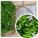 Ver mais imagens de Jardim Vertical Artificial 2,5m² Kit de Placas Premium Proteção Uv para Áreas Internas e Externas