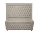 Ver imagem 1 de Kit Cabeceira de Cama Box e Calçadeira Baú Retro Capitonê Botão Encapados Casal 140 Cm Suede Prata e