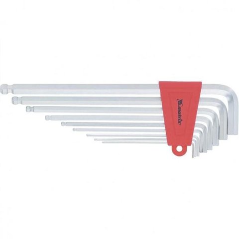 Conjunto de chave hexagonais allen 1,5-10mm extra longo Mtx