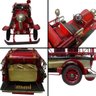 Enfeite Miniatura Decoracao Caminhao Bombeiro Casa 45cm Retro Ferro - 3