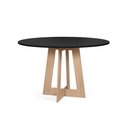 Ver imagem 1 de Mesa de Jantar Redonda 120 Cm Montreal Preto/ Jade