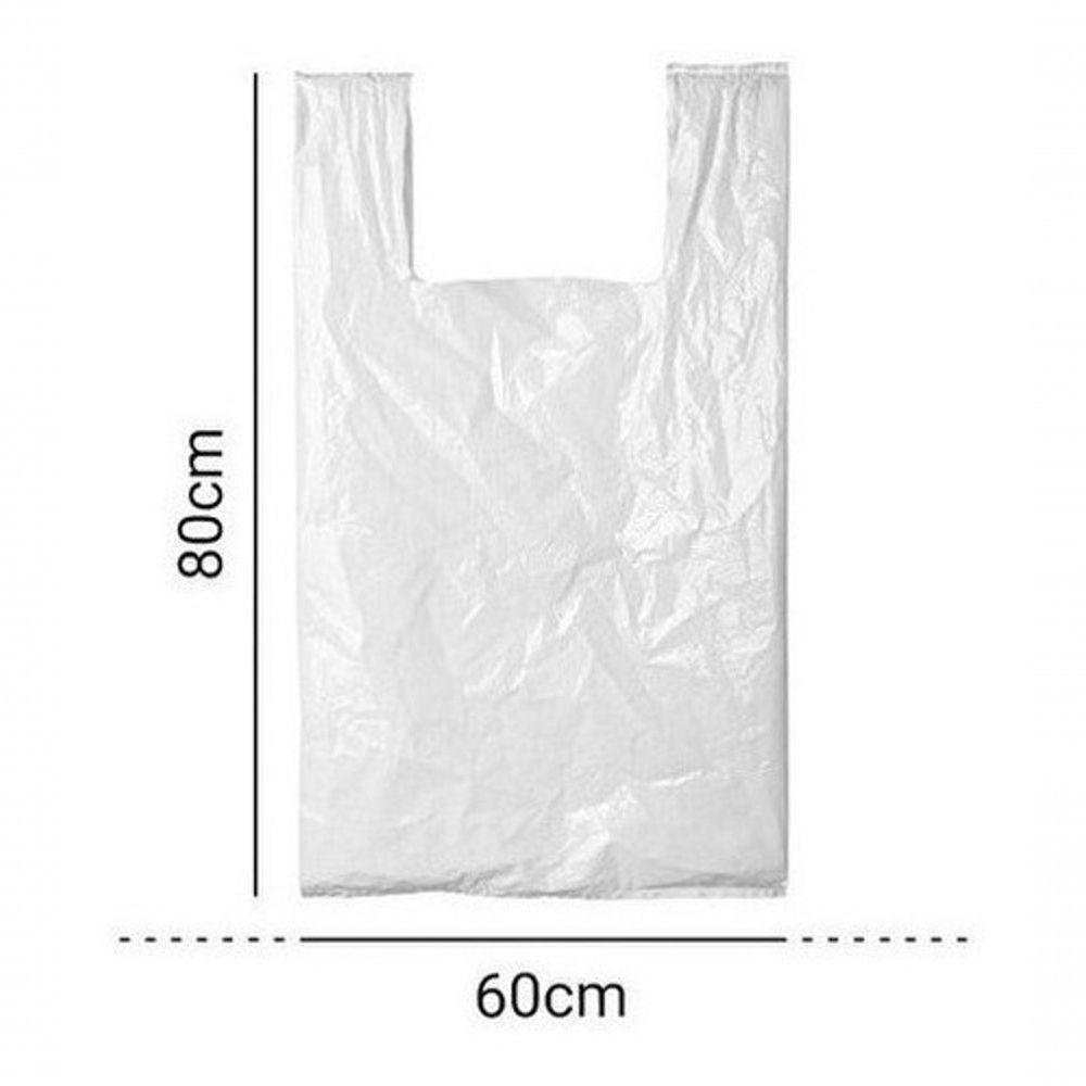 Sacola Plástica Branca Polietileno Reciclado 60x80 Pct 5kg - 1