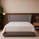 Ver imagem 2 de Cama Japonesa com Cabeceira Corea Seo Casal Linho Cinza - Sallar Home