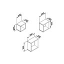 Ver imagem 2 de Cubos Decorativo Quarto Bebê Nicho Triplo AM 3078 Branco - Movelbento