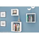 Ver imagem 3 de Cubos Decorativo Quarto Bebê Nicho Triplo AM 3078 Branco - Movelbento