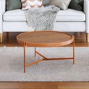Ver imagem 2 de Mesa de Centro Aqua 71 Freijo com Cobre - Imcal Moveis Imcal Móveis