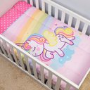 Ver imagem 1 de Edredom de Berço Americano Infantil Estampado Cobertor Bebês Menino Menina Unicórnio Arco Íris