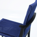 Ver imagem 5 de Cadeira de Jantar para Mesa Área Gourmet de Alumínio e Corda Náutica Azul Preto Trama Móveis