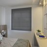 Persiana Romana (0,80Larg. x 1,50Alt.) Tecido Tela Solar Screen Preto - Vogaflex - 1