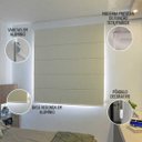 Ver imagem 3 de Persiana Romana (1,20Larg. x 2,25Alt.) Tecido Tela Solar Screen Cinza - Vogaflex