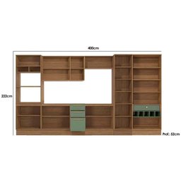 Cozinha Completa Botanic 8 Peças (2 Armários + 2 Balcões + 3 Paneleiros + 1 Complemento) M648 - 3