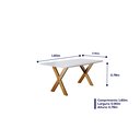 Ver imagem 4 de Conjunto Sala de Jantar 6 Lugares Alvorada Mesa e Cadeiras Madeira Maciça