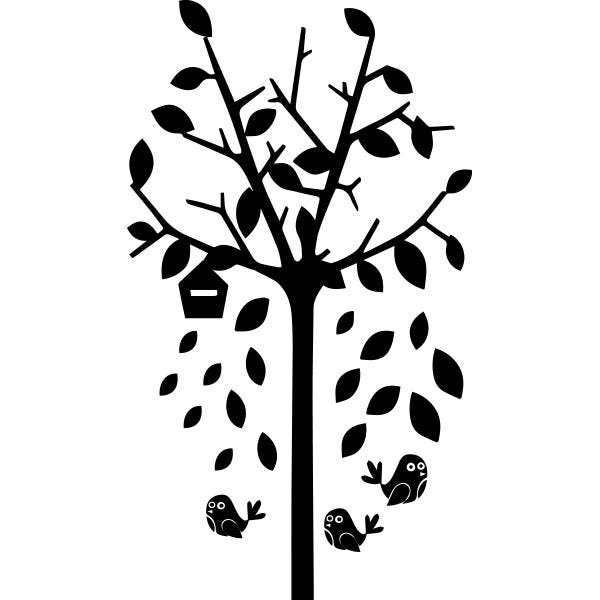 Adesivo de Parede Árvore de Outono - Rosa - 1