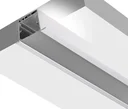 Ver imagem 7 de Perfil Fita Led Embutir 2 Metros 50x35mm Alto Alumínio Branco Difusor Fosco R7