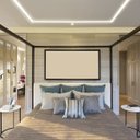 Ver imagem 6 de Perfil Fita Led Embutir 2 Metros 50x35mm Alto Alumínio Branco Difusor Fosco R7