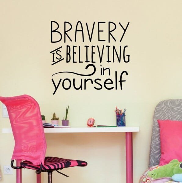Adesivo de Parede Bravery - Azul - 1
