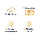 Ver imagem 7 de Cortina Linho de Gaze Branca 580x230cm para Varão Fastlar Cortina para Varão