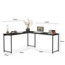 Ver imagem 3 de Mesa em L sem Prateleira Office em Mdf Estilo Industrial Klm Store