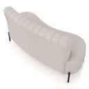 Ver imagem 3 de Sofá Chaise 2 Lugares Sala Living 135cm Pés Industrial Cayman K01 Linho Cru Lyam Decor