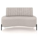 Ver imagem 7 de Sofá Chaise 2 Lugares Sala Living 135cm Pés Industrial Cayman K01 Linho Cru Lyam Decor