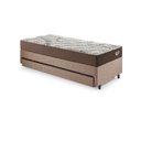 Ver mais imagens de Bicama Box Solteiro Linho Marrom 88x188x28 Cm com Colchão Relax Adorabile Molas Ensacadas Ecoflex