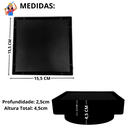 Ver imagem 4 de Ralo Inteligente Antiodor Quadrado 15x15 Oculto Preto Fosco Tela Sifão + Caixa Sifonada 150mm