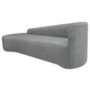 Ver imagem 3 de Kit Divã Recamier Orgânico França 250cm Lado Esquerdo e Poltrona Amore Bouclé