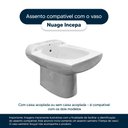Ver imagem 4 de Assento Sanitário Tampa de Vaso Madeira Mdf Laqueado Nuage para Bacia Incepa 27cm - Branco