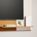 Ver imagem 5 de Painel P/ Tvs de até 50" Modelo Menfis 2 Prateleiras em Mdf:naturalle