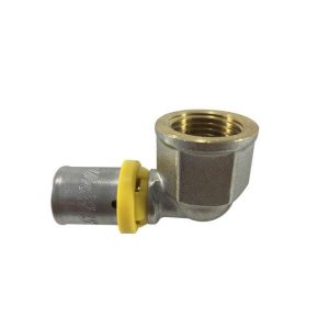 Cotovelo 26mm X 3/4 Fêmea para Tubo Pex Gás de 26mm Tudogás