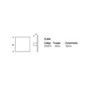 Ver imagem 3 de Puxador Ponto Plana Preto Zen Design Zp0074