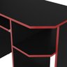 Mesa Escrivaninha Gamer Computador Notebook Estudo Trabalho 90 Preto Vermelho - 3