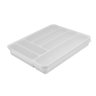 Organizador Talheres com Tampa Ext Perfect em Polipropileno Branco Coza 10980/3007 - 1