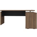 Ver imagem 5 de Mesa para Escritório Home Office em L 170x155cm Unik A02 Nogal Preto