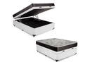 Ver imagem 2 de Cama Box Baú Casal Conforto Sintético Branco + Colchão Casal Conforto Espuma D33 14x138x188