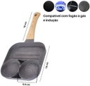 Ver imagem 3 de Frigideira 3 Divisórias Antiaderente Ovos Bacon