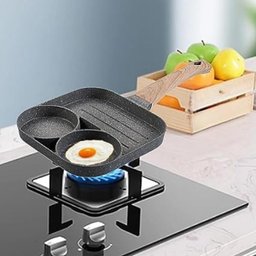 Frigideira 3 Divisórias Antiaderente Ovos Bacon - 2