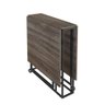 Mesa Dobrável Estilo Industrial Luna Novabras Nogueira/preto - 2