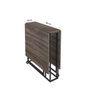 Mesa Dobrável Estilo Industrial Luna Novabras Nogueira/preto - 5