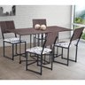 Mesa Dobrável Estilo Industrial Luna Novabras Nogueira/preto - 3