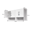 Ver imagem 4 de Aéros Suspensos 4 Portas - Perfeito para Cozinha ou Lavanderia