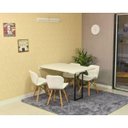 Ver imagem 1 de Conjunto de Mesa Dobrável Retrátil 120 x 75 Branca + 4 Cadeiras Slim - Branca
