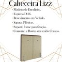 Ver imagem 3 de Cabeceira Solteiro 88 cm Lizz Veludo Bege Soon