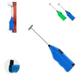 MINI MIXER BATEDOR MISTURADOR A PILHA PARA BEBIDAS CAFÉ CAPPUCINO MILK SHAKE - 1