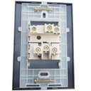 Ver imagem 2 de Conjunto 4x2 Linha Ebony Sleek Alto Brilho Margirius 4x2" 1 Interruptor Simples + 1 Tomada 2p+t 10 a