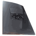 Ver imagem 1 de Conjunto 4x2 Linha Ebony Sleek Alto Brilho Margirius 4x2" 1 Interruptor Simples + 1 Tomada 2p+t 10 a