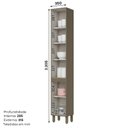 Ver imagem 3 de Paneleiro 02 Portas 350mm Connect Duna/cristal - Henn