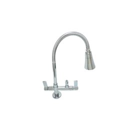 Torneira Flexivel de Mesa Samer Metais com Saída para Purificador de Agua 1/4 Tubo Dois Jatos 5/8 - 2