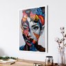 Quadro Decorativo Audrey Hepburn Art Poster Sala Branco - 1
